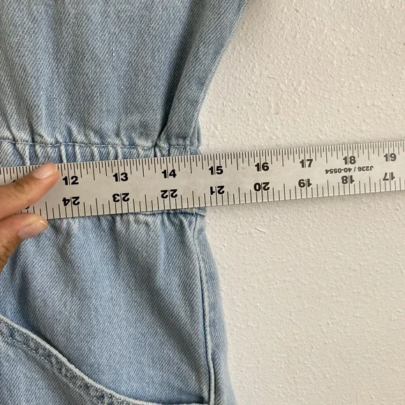 Free people We The Free Jumpsuit denim medium - Picture 4 of 7
